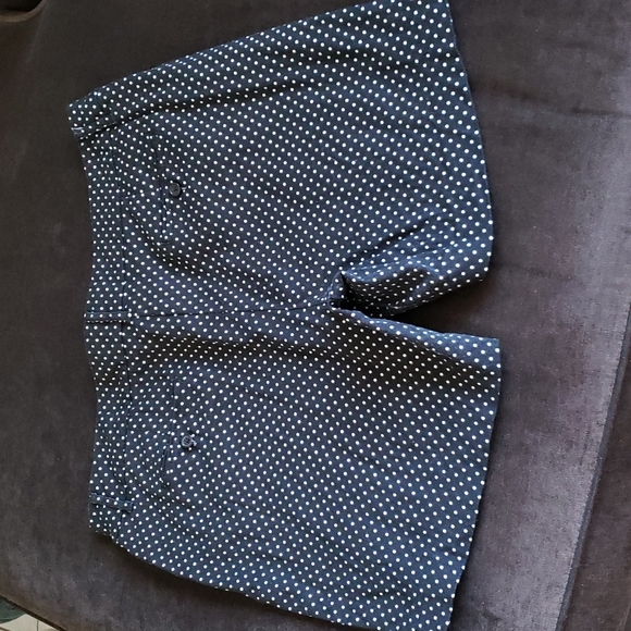 Larry Levine 16 Black white polka dot short 4 pocket - Picture 2 of 4